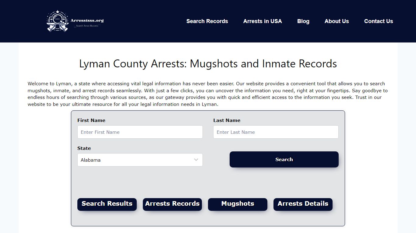 Lyman County Arrests: Mugshots and Inmate Records