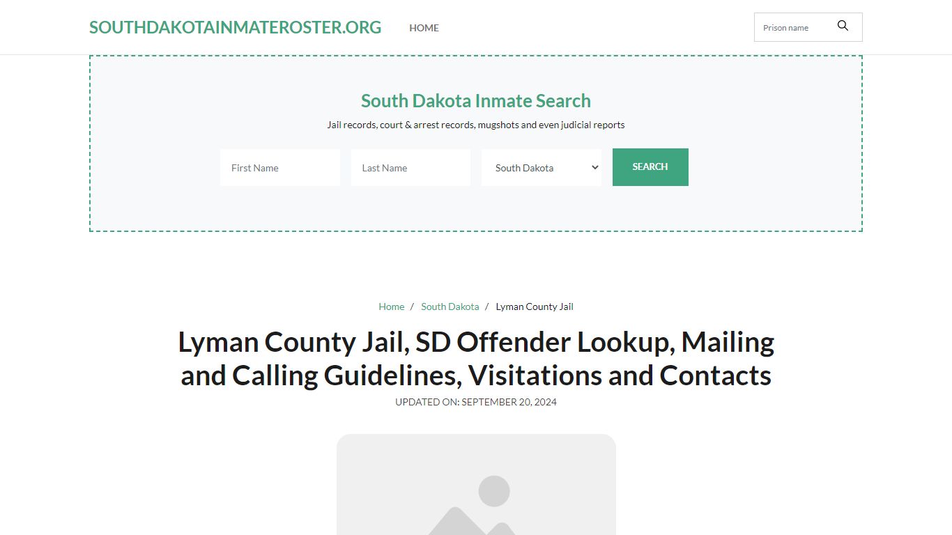 Lyman County Jail, SD: Inmate Search Options, Visitations, Contacts